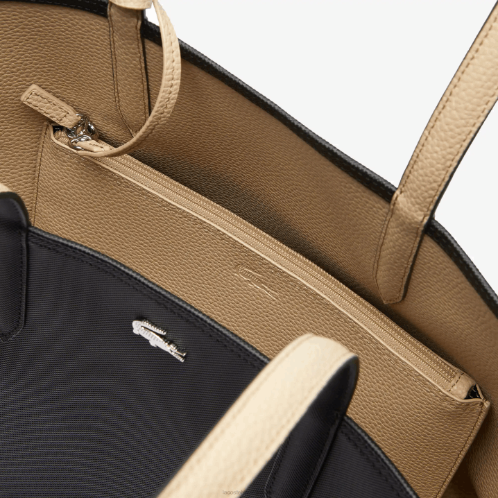 crna krema a91 6H4B2824 žene Lacoste dvobojna dvobojna velika torba anna